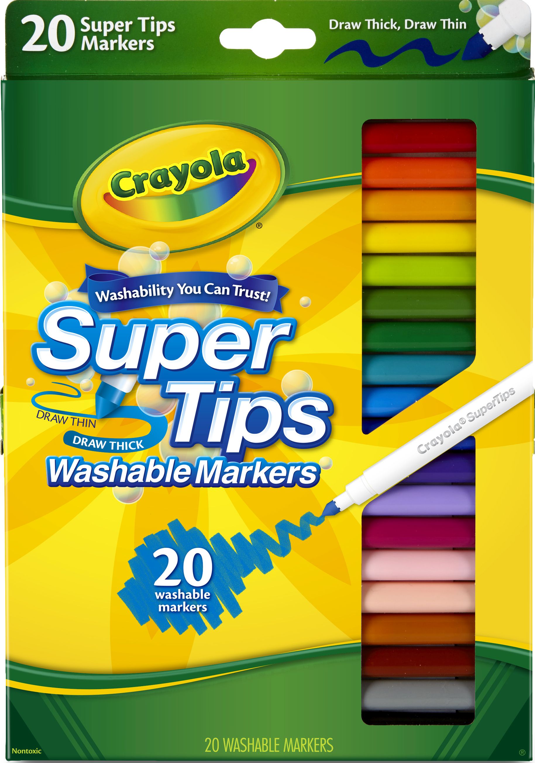 20 Washable Super Tips Markers | Crayola.com.au