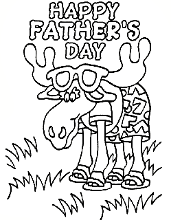 Father's Day - Relax coloring page