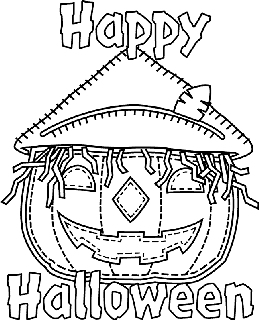 Halloween Jack - o' - Lantern coloring page