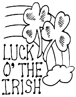 Luck - o - the - Irish coloring page