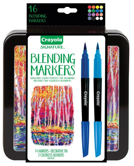 Crayola Signature Liquid Metal Craft Markers - Set of 6