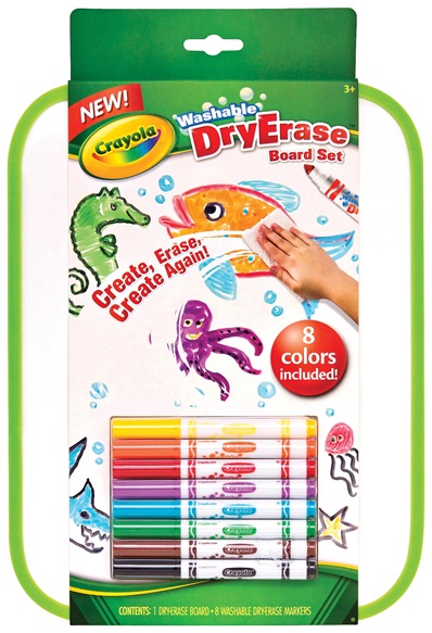 DryErase Board with 8ct Washable Markers