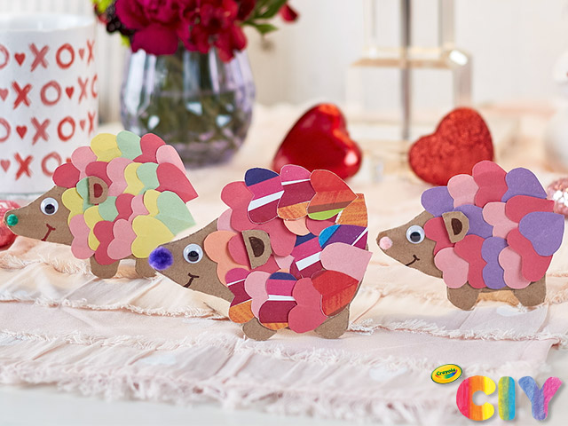 Hedgehog best sale valentine craft